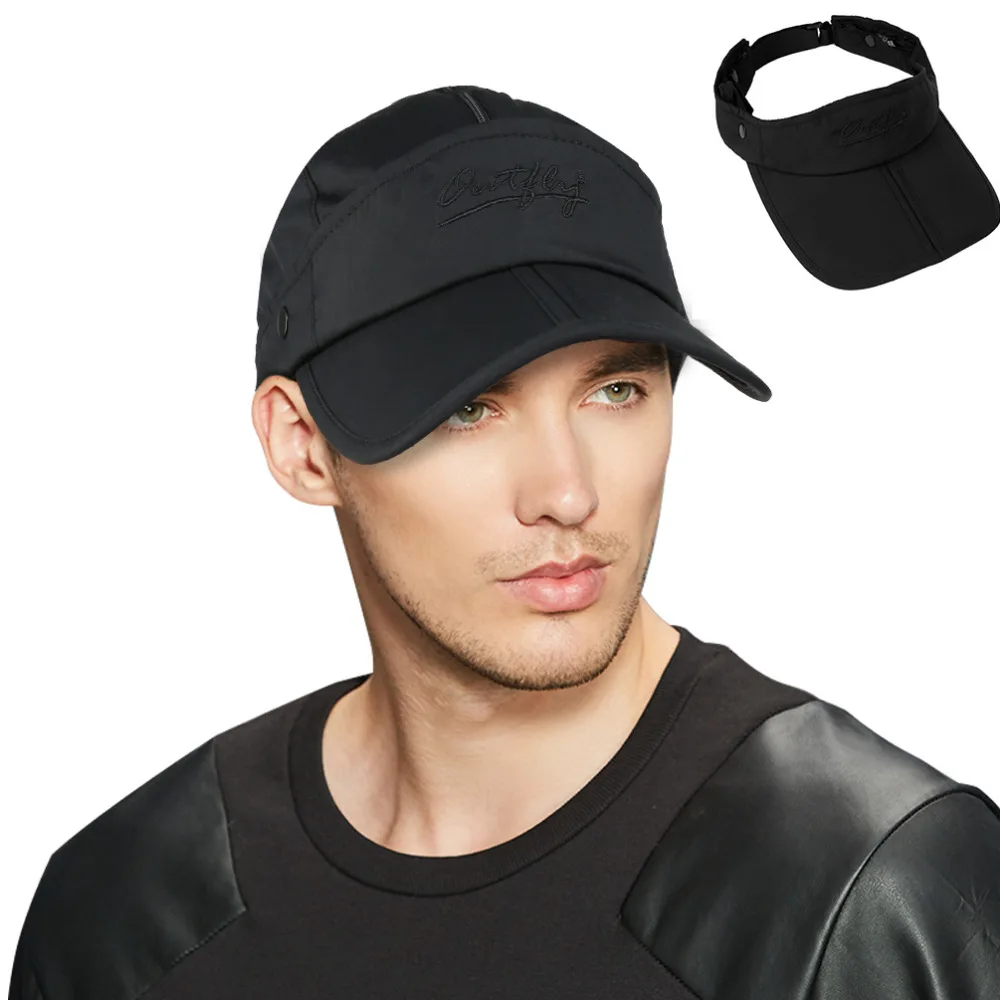 Men Women 2 in 1 Outdoor Sun Hat Baseball Hat Dual use Visor Cap