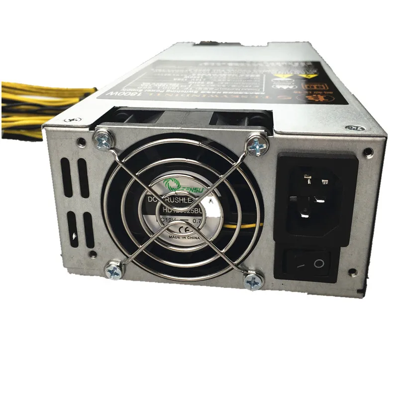 1800 واط PSU BTC 1800 واط امدادات الطاقة التعدين اندفاعة عمال المناجم الناهض psu ل النمل S7 S9/A6 A7 BTC 1800 واط PSU bitcoin مينر آلة 80 الذهب