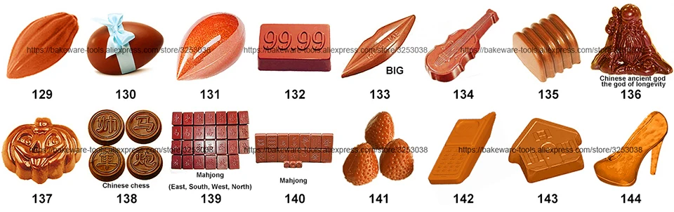 Формы для шоколадных конфет, поликарбонатные пластиковые формы для выпечки, кондитерские формы для выпечки, кондитерские формы для шоколада