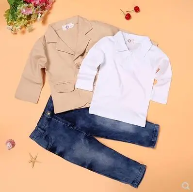 

2019 new spring and autumn boy clothing three-piece suit fashion casual European and American gentleman style suit