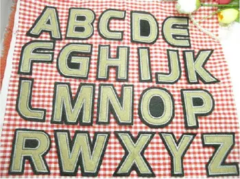 

Embroidered Iron on/Adhesive Stick patch Alphabet Letters Your Choice 2"