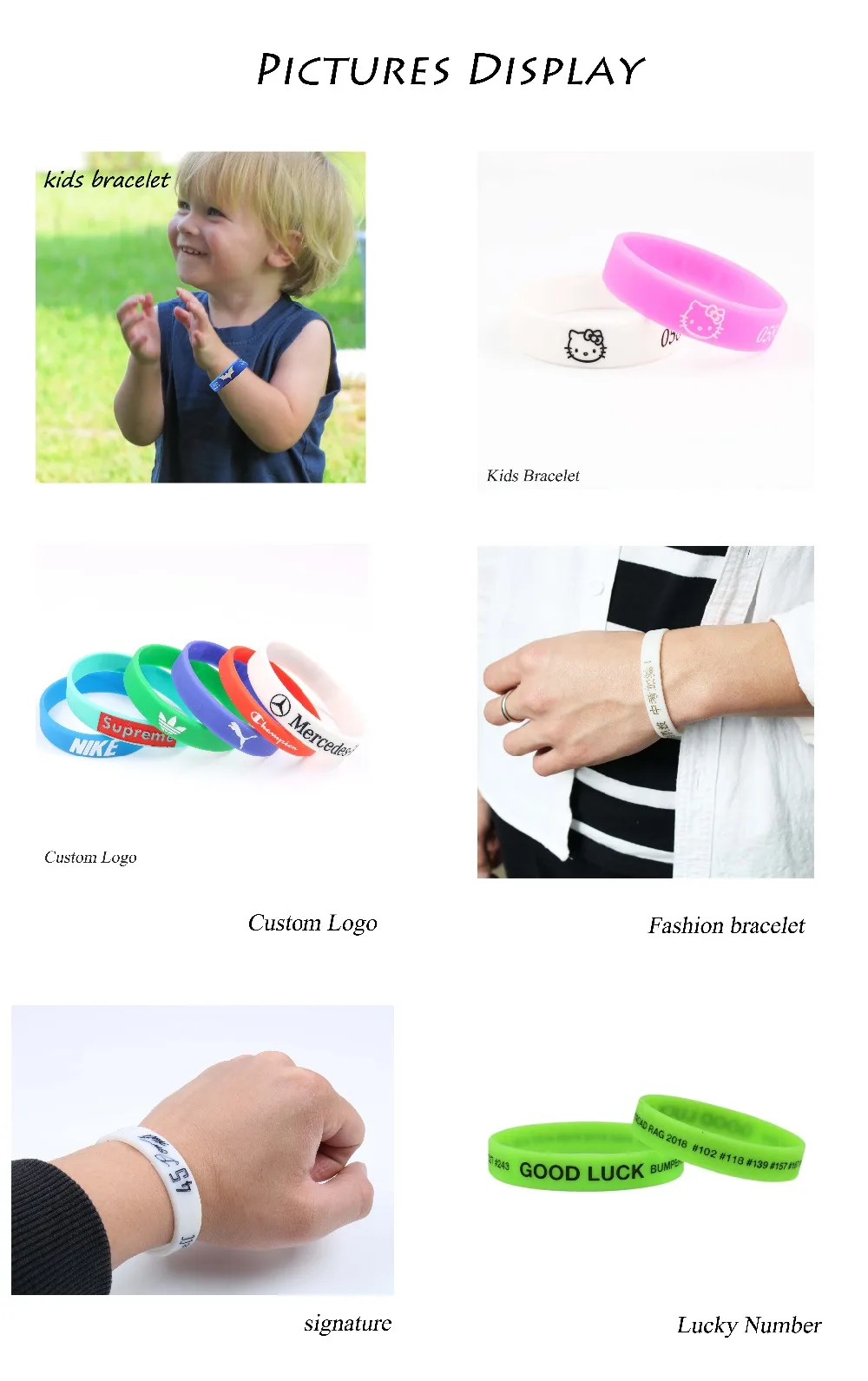Высококачественные силиконовые браслеты на заказ, популярные, несколько компонентов для детей, взрослых, ID, Заказные, выгравированные, сделай сам, личные подарки для детей
