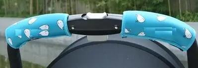 Yoya yuyu vovo yoyapLBaby тележка коляска Детские аксессуары съемные, пригодные для стирки защитный чехол Чехлы подлокотник ручка коляски - Цвет: Синий