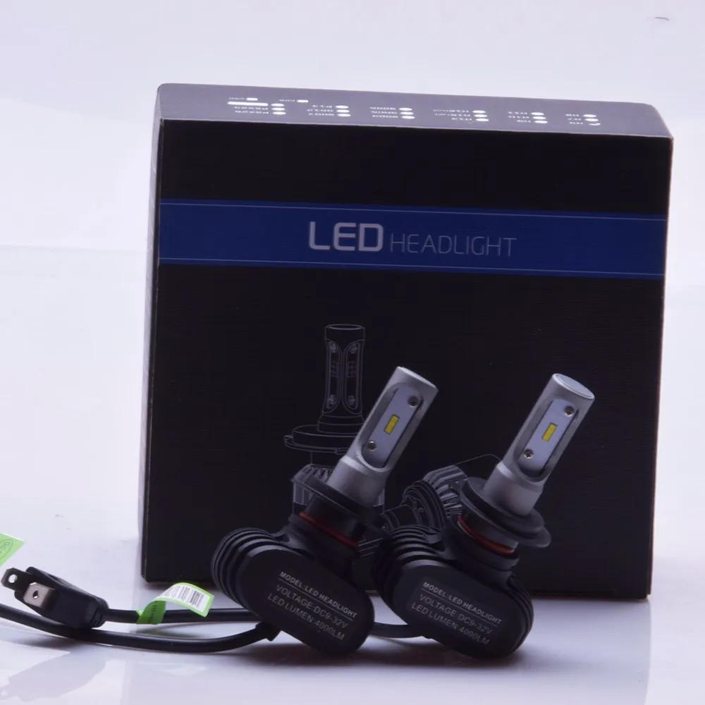 

2Pcs H7 Led Headlight S1 N1 50W 8000LM 6000K Automobile Bulb All In One CSP Lumileds Lamp