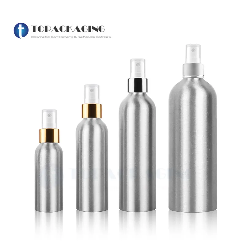 10pcs*30-500ML Aluminum Spray Pump Bottle Empty Makeup Perfume Packing Fine Mist Atomizer Cosmetic Parfum Container Refillable | Красота и