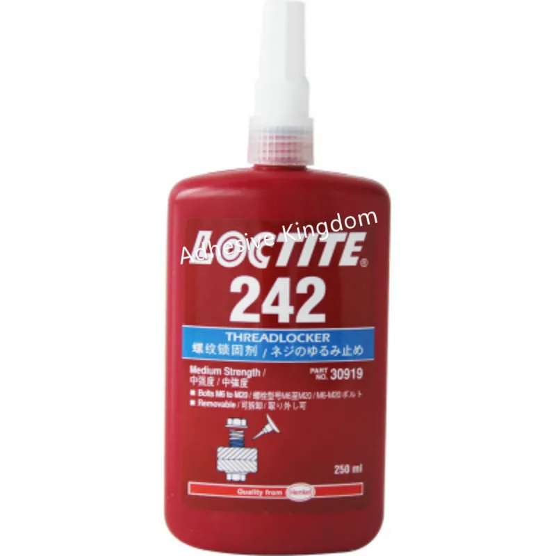 250ml Loctite 242 thread locking medium strength anaerobic thread seal
