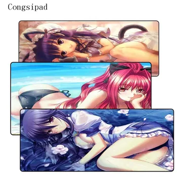 

Congsipad My Favorite Sexy Girls Anime gamer play mats Large Lock Edge Speed Mousepad Size for 400X900X2MM CSGO LOL DOTA2 Gamer