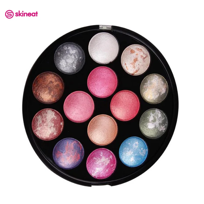 

Skineat 14 Colors Eyeshadow Shimmer Matte Eye Cosmetics Delicate Baking Easy to Wear Eye shadow Plate Maquiagem Waterproof