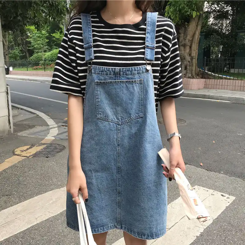 jumper dress with jeans
