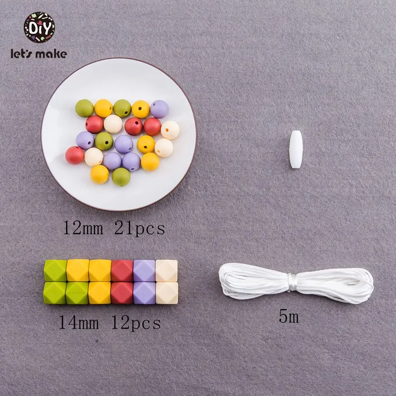 Давайте сделаем силиконовые бусины набор еды класса шестигранные силиконовые бусины звезда Diy пустышка цепи Bpa бесплатно Прорезыватель игрушки Детские трофеи - Цвет: Type 6