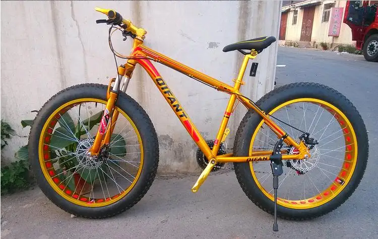 Perfect KALOSSE  snow bike  bicycle  26*4.0 inch tires   fat/beach mountain bike  21/24/27/30 speed   bicicleta mountain bike 9 Perfect KALOSSE  snow bike  bicycle  26*4.0 inch tires   fat/beach mountain bike  21/24/27/30 speed   bicicleta mountain bike 9