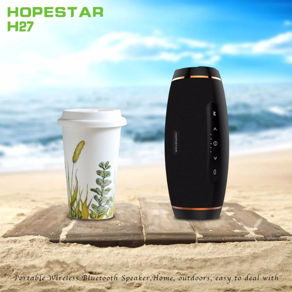 HOPESTAR H27 оливковая форма Bluetooth динамик fm-передатчик водонепроницаемый внешний аккумулятор поддержка 1+ 1 беспроводной Серийный функция водонепроницаемый