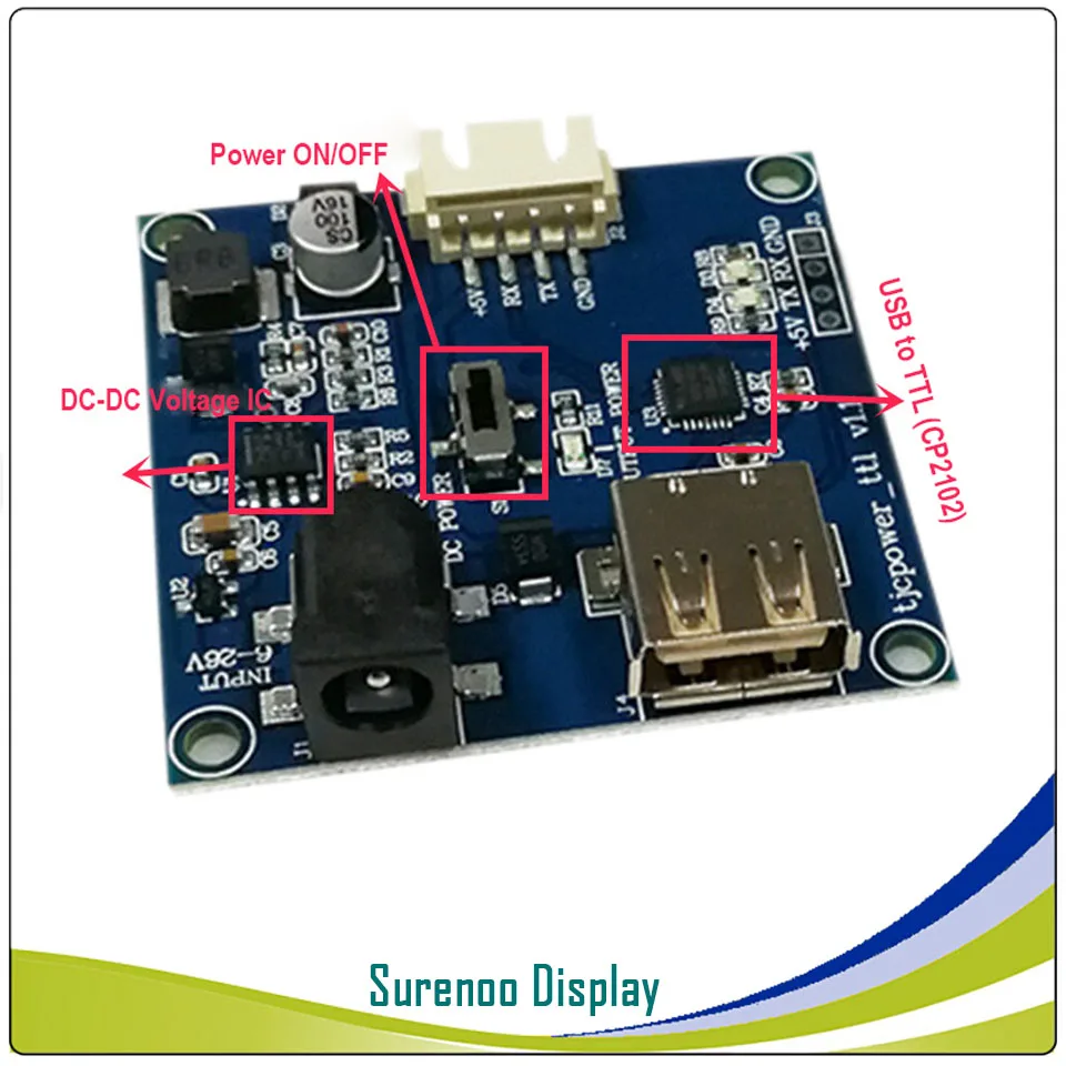 CP2102 USB для ttl RS232 последовательный для Nextion HMI UART USART Интеллектуальный ЖК-дисплей модуль