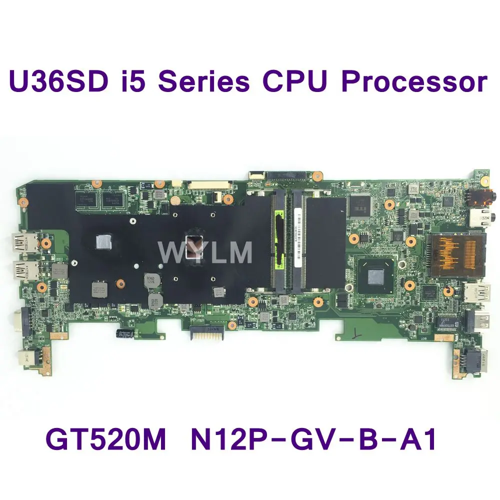 U36SD i5 Series CPU Processor FOR ASUS U36S U36SG U44SG laptop motherboard REV 2.1 Mainboard GT520M N12P-GV-B-A1 DDR3 Tested OK цена U36SD i5 Series CPU Processor FOR ASUS U36S U36SG U44SG laptop motherboard REV 2.1 Mainboard GT520M N12P-GV-B-A1 DDR3 Tested OK цены онлайн