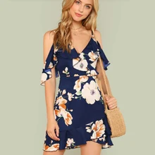 Floral Boho Dress A-Line V-Neck Sexy Spaghetti Strap Mini Dress Vestidos De Fiesta Ruffle Hem Floral Dress Sukienki Vestidos Floral Boho Dress A-Line V-Neck Sexy Spaghetti Strap Mini Dress Vestidos De Fiesta Ruffle Hem Floral Dress Sukienki Vestidos