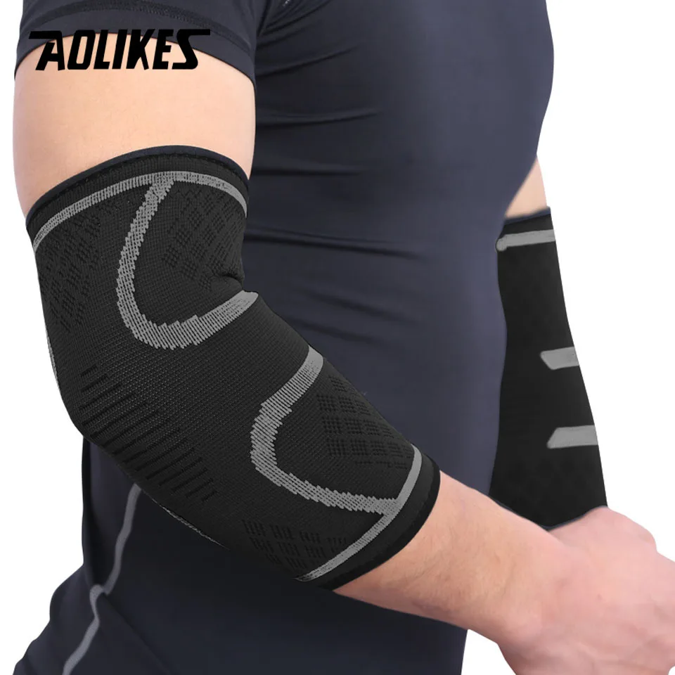 AOLIKES 1 шт. 2019 Новый локоть Поддержка эластичный спортивный для спортивного зала