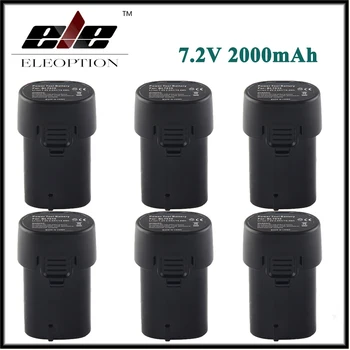 

6x BL7010 Eleoption 7.2V 2000mAh Li-ion Replacement Power Tool Battery For Makita ML704 194355-4 194356-2 TD090D