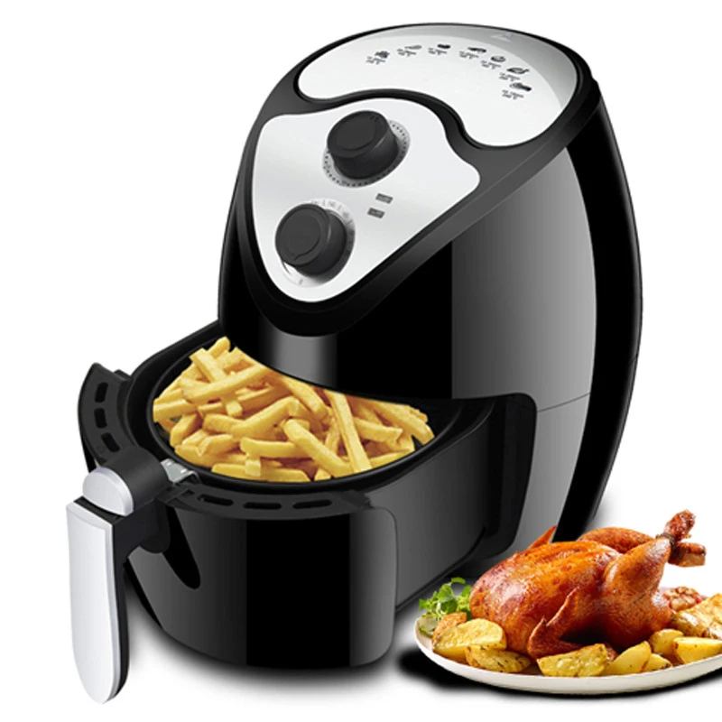 CUKYI 2.6L Free Oil Electric Fryer Automatic Deep Fryer French Fries