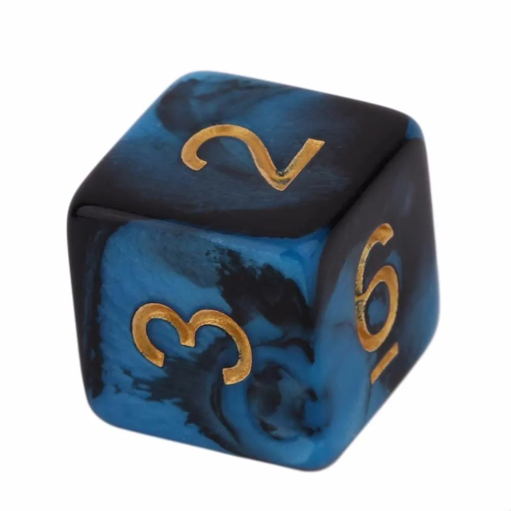 

New Hot! Creative Dual Color Mixed Series 7 Pcs Set Multi-Faceted Acrylic Dice 16-20mm D4 D6 D8 D10 D12 D20