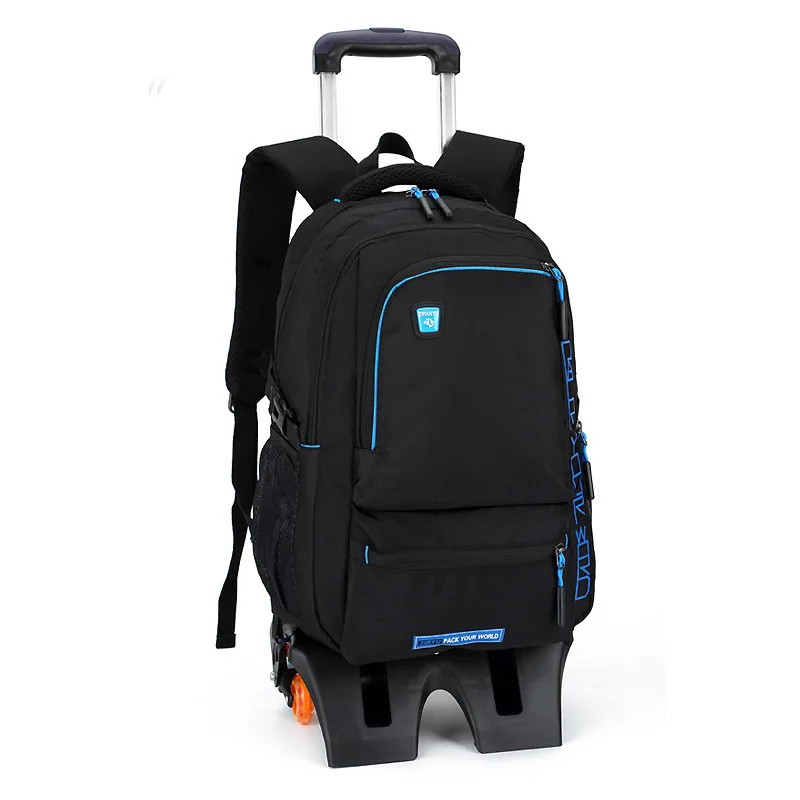 

Rolling Backpack Wheeled Book Bag Kids Children Trolley School Bags Laptop Travel Backpacks for Boys Backbag On Wheels Luggage