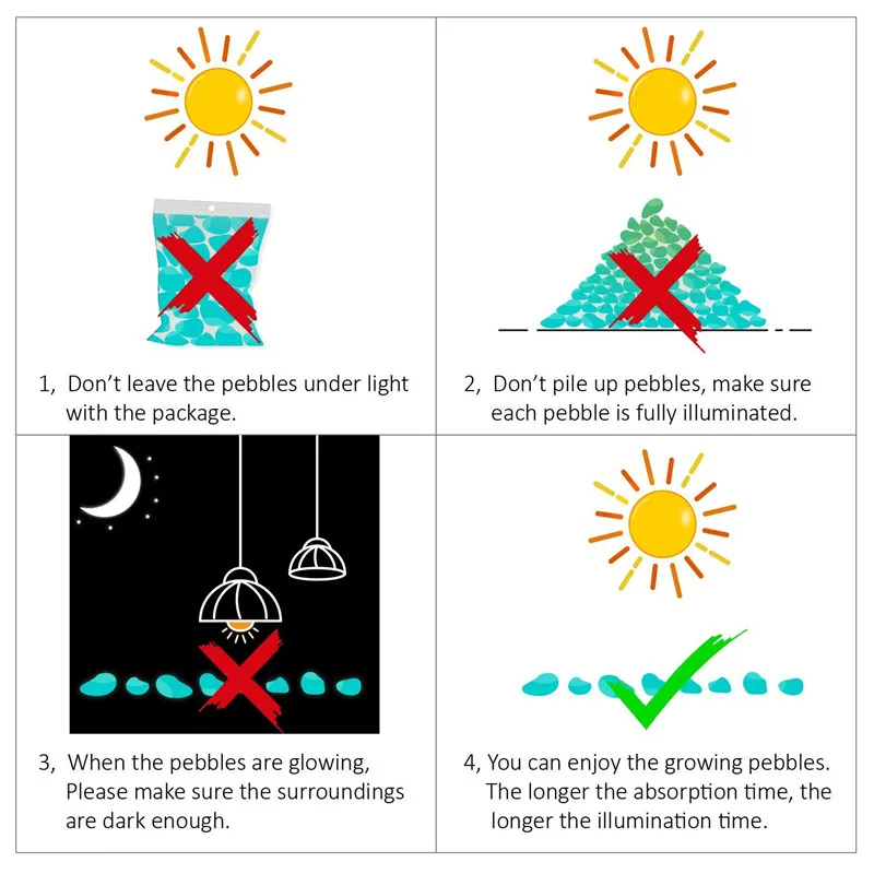 Светится в темноте украшение камнями открытый сад патио галечные камни светящиеся для аквариума садовые украшения аквариум рок