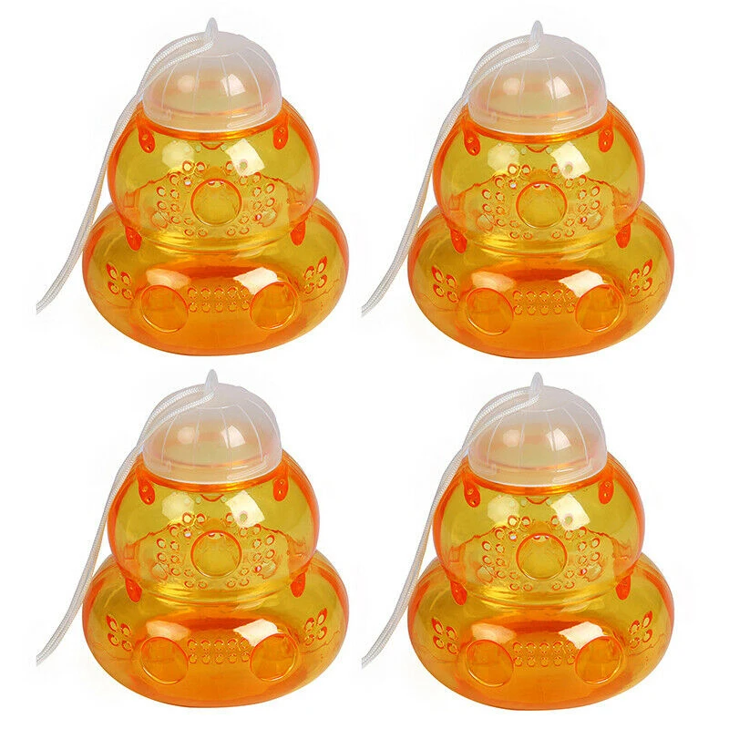 

1/2/4*Bee Catcher Transparent Yellow 13.5*15cm Non-toxic Environmentally Friendly Durable And Practical Easy To Use