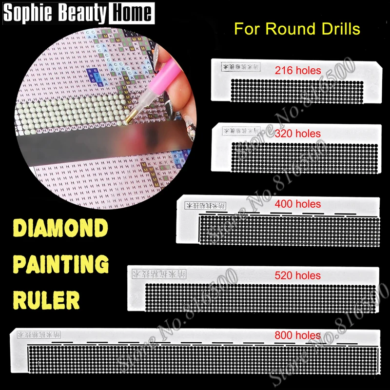 

Diamond Painting Accessories Tools Dotting Diamonds Point Ruler Drilling Dot Drill Tools For Round Rhinestone Diamond Embroidery