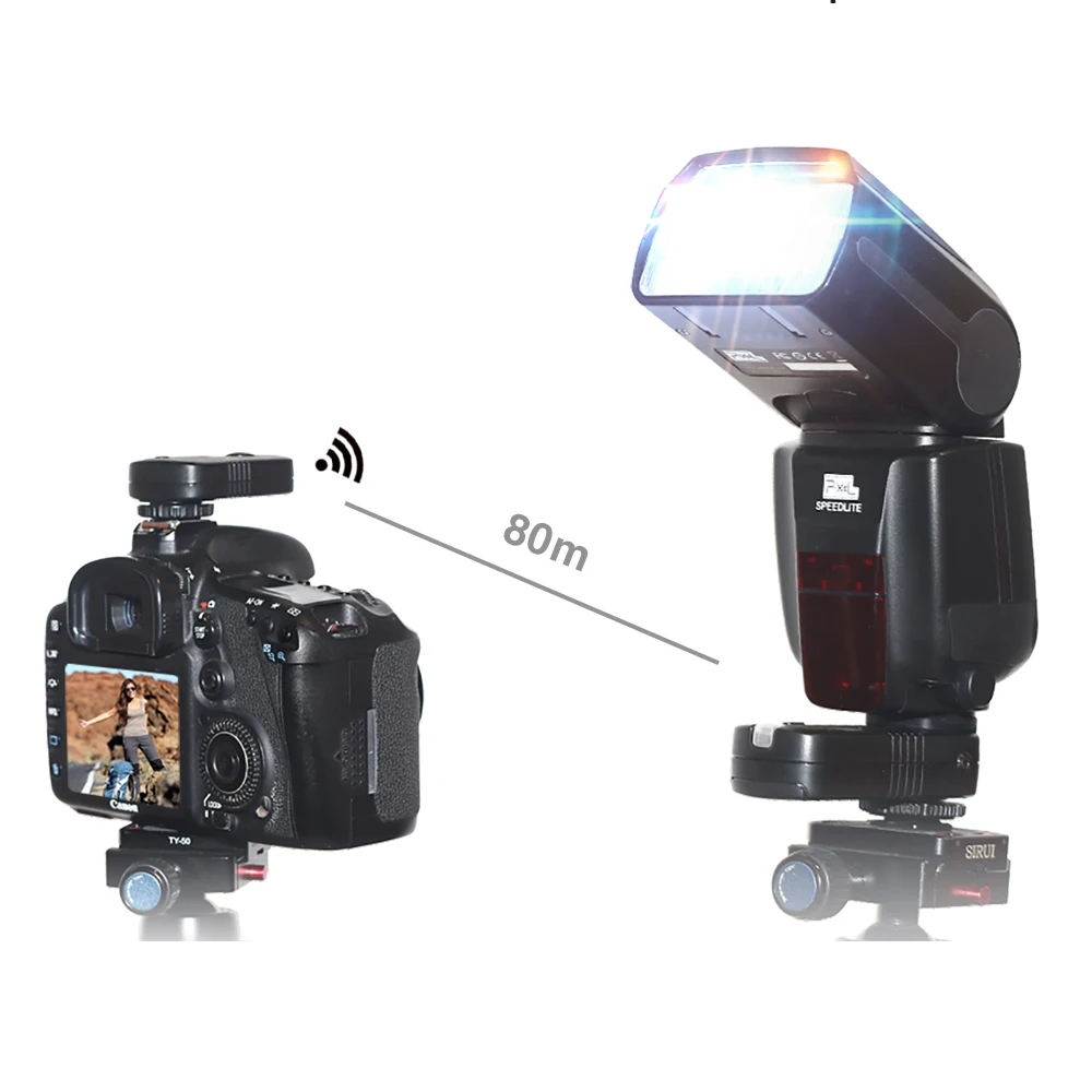 Triopo TR 586EX Беспроводная ttl вспышка Speedlite & Pixel TF 361 триггер для Canon EOS 5D Mark II 5D3 7D 6D 70D