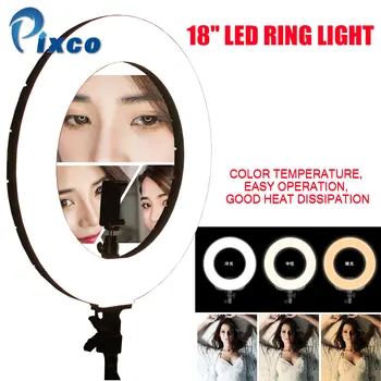 

18 Inch Photo Studio lighting LED Ring Light 480PCS Bulbs 3200-6000k Photography Dimmable Ring Lamp With Tripod for Video,Makeup