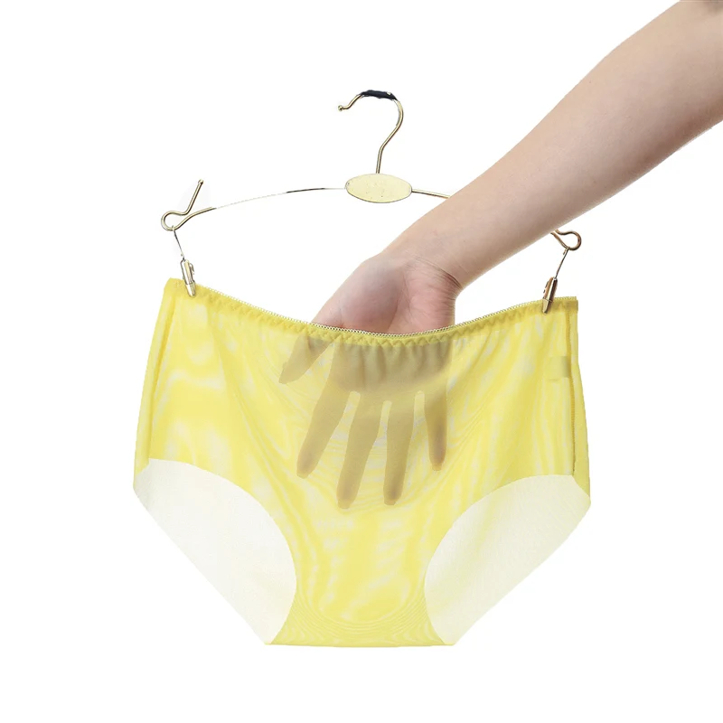 Summer Transparent Seamless Panties Sexy Women Underwear Panties Ultra-thin Mesh Briefs Women Cotton Crotch Plus Size Sexy Panty (3)