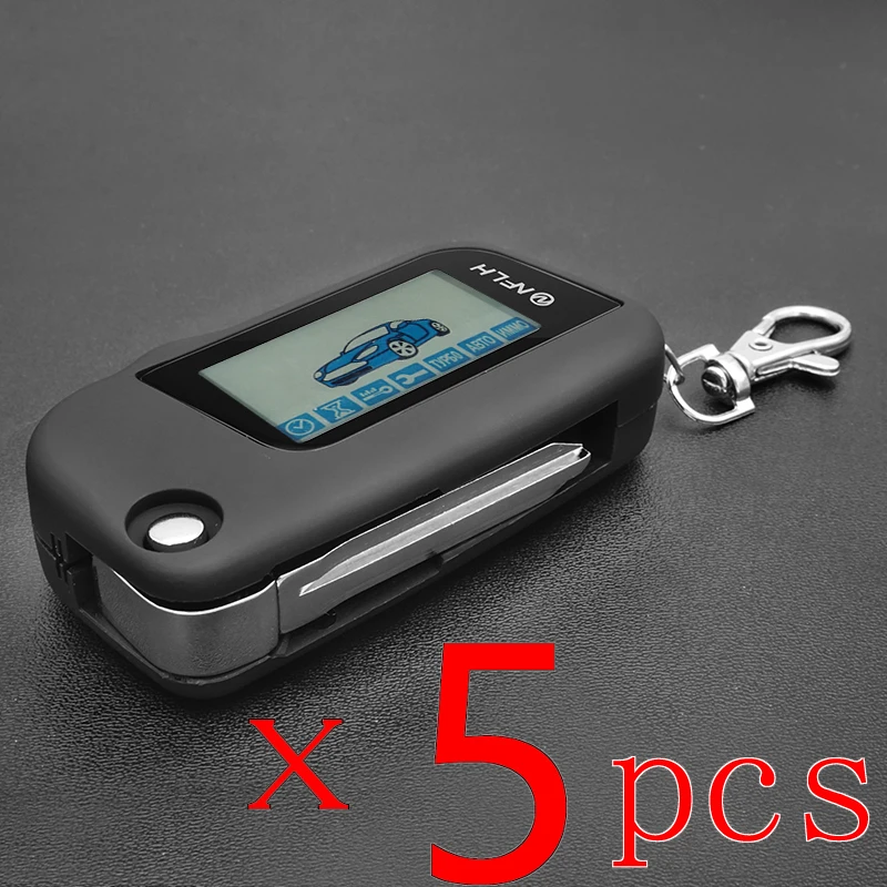 

5 Pcs/lot Starline A93 LCD Remote Controller Key Fob Chain For Russian Version 2 Way Car Alarm System Starline A93 alarm for car