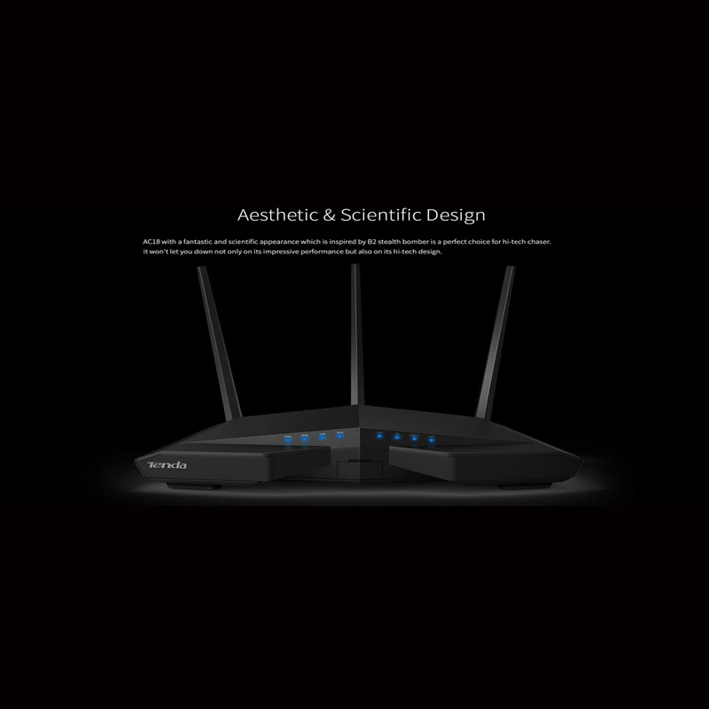 Tenda AC18 двухдиапазонный гигабитный AC1900M беспроводной маршрутизатор USB3.0 1 порт WAN 4
