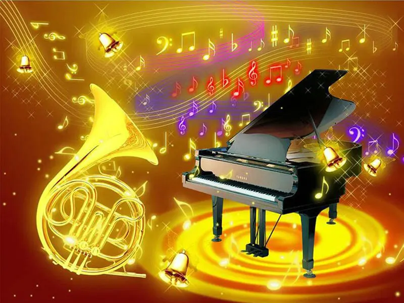 DIY Diamond Painting Piano Icon Full & Square 3D Diamond Mosaic