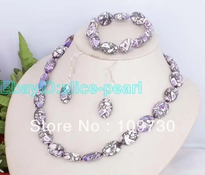 

hot sell new - Jewelry 00277 Fashion Set Turquoise Necklace Bracelet (A0425)