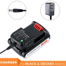LCS1620 литий-ионная Батарея Зарядное устройство для BLACK & DECKER 20 В литий-ионная батареи 20 В 0.4A 400mA для LBXR20 LB20 LBXR20-OPE LBX20