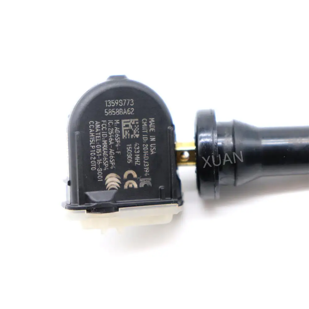 XUAN 4 шт. TPMS датчик давления в шинах 13598773 для Cadillac CT6 SRX XT5 Chevrolet Aveo Malibu 433 МГц TP3040050 2015