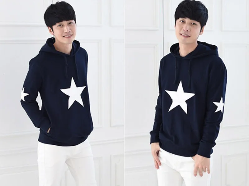 New Autumn Winter Family Matching Clothes Cotton Stars Printed Family Hoodies Mother And Daughter Clothes Father Son Outfits