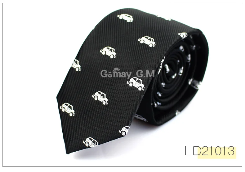 Полиэфирные жаккардовые галстуки для мужчин, галстуки с животными, деловые свадебные костюмы 6 см, узкие галстуки с широкой шеей, тонкие галстуки с гравировкой, аксессуары - Цвет: LD21013