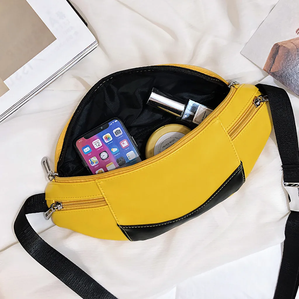 Женская сумка Джокер через плечо Модные нагрудные карманные сумки на ремне пакет для женщин bolso de cintura mujer 2019 banane sac
