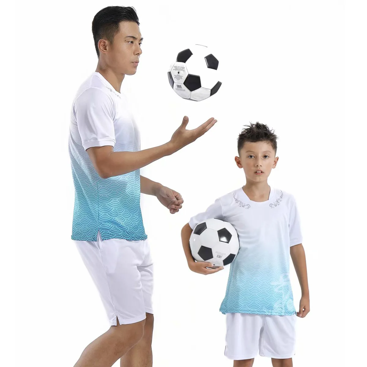 

19-20 new adult and children blank football jersey suit football training suit soccer uniforms and shorts sportswear custom