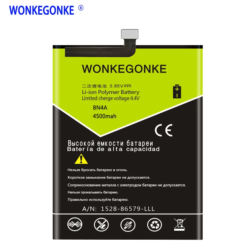 

WONKEGONKE 4500mah BN4A For Xiao mi Redmi Note7 Note 7 M1901F7C Battery