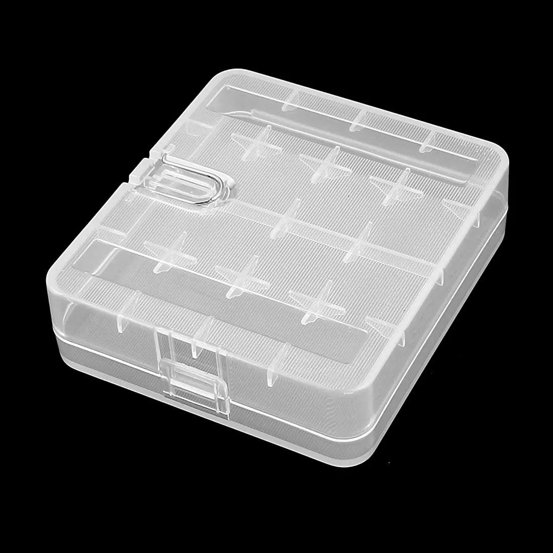 HFES Hot Clear White Plastic Storage Battery Box Case for 4 x 18650