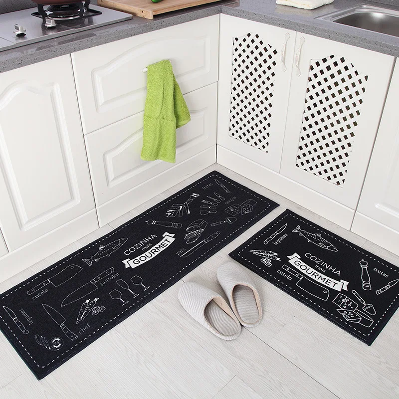 

Kitchen Accessories Door Mat Front Tapete Doormat Carpet Thin Watergate Kitchen Bathroom Carpet Kids Room Pad Floor Mat 40*60cm