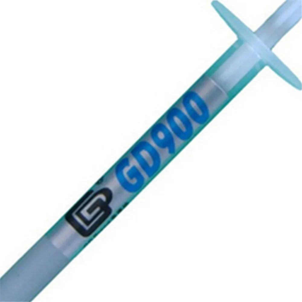 

Gray CPU Cooling Gel Silicone High Performance GD900 Thermal Grease Compound Syringe Conductive Heatsink Plaste