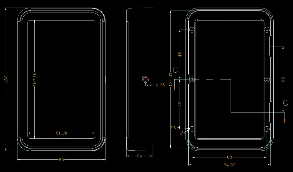 szomk IC card reader plastic enclosure for electronics project plastic sensor junction box distribution box instrument case plastic housing for pcb (15)