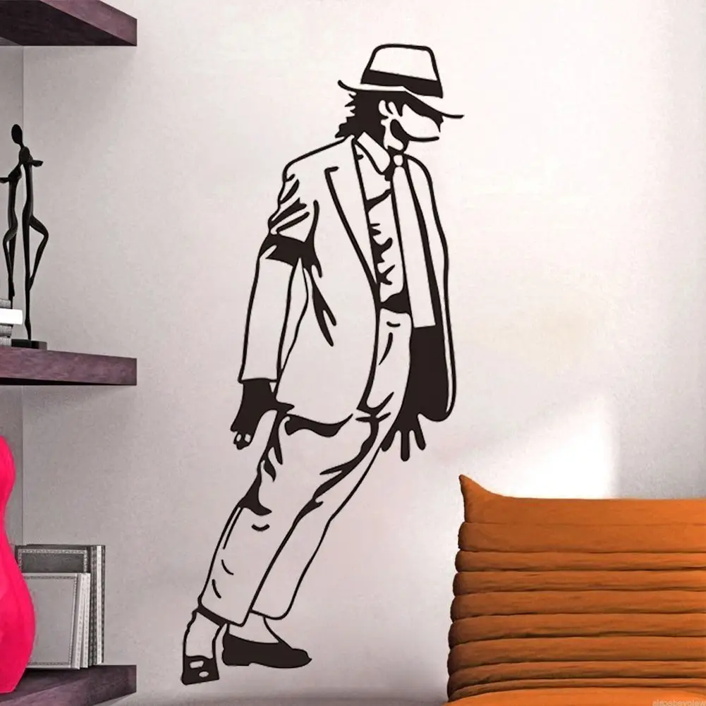 New Arrival Mural Michael Jackson Vinyl Wall Decals Sticker Kids Boys