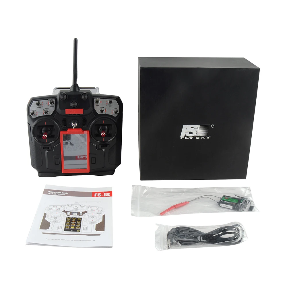 

Original FLY SKY FS-I8 Transmitter with FS-IA6B receiver For RC Drone Quadcopter Airplanes Fixed-wing Glider Helicopter