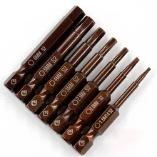 7 шт./компл. 50 мм 1,5-6 мм шестигранные наконечники отвертки S2 сплав Сталь Магнитный электрическая дрель Шестигранная головка отвертки Мощность драйвер инструменты