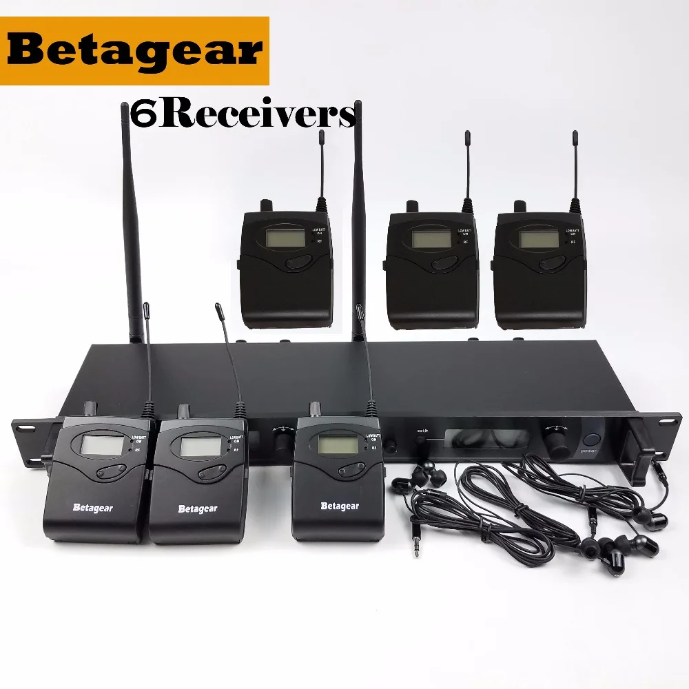 Betagear SR2050 IEM 6 приемников в ухо монитор система сценический монитор Студия профессиональная Аудио Звуковая система профессиональная