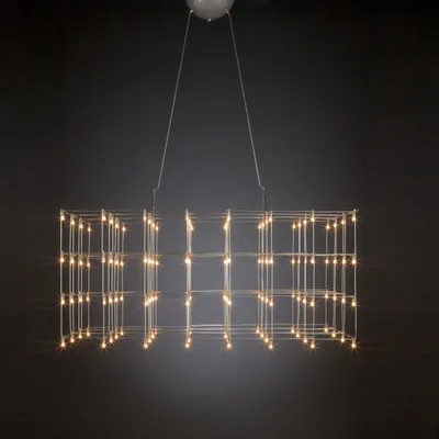 Современный светодиодный роскошный большой комбинированный куб для гостиной, светодиодный светильник, подвесные светильники, матричные люстры